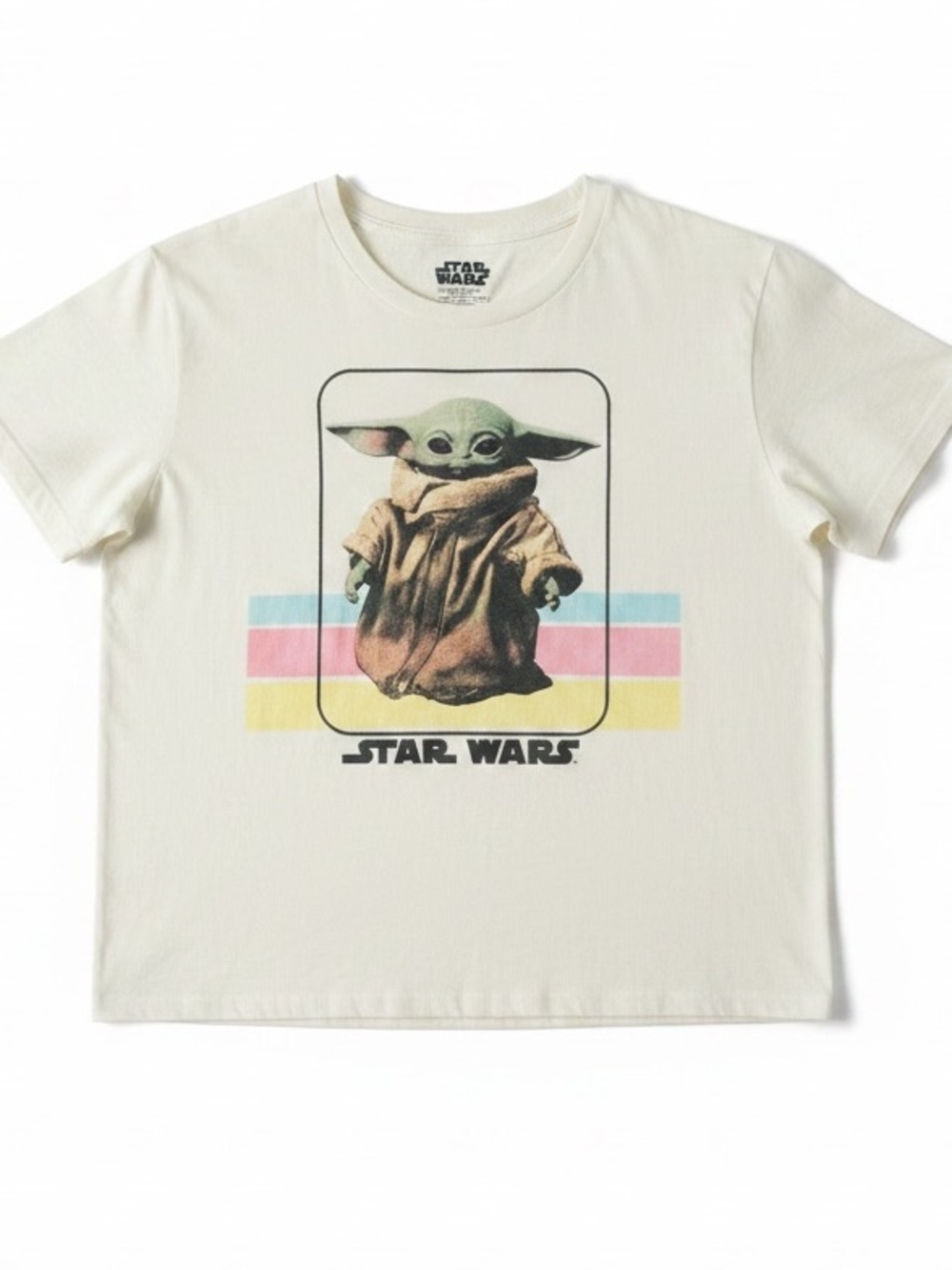 Star Wars XL  (Grogu) Baby Yoda Graphic Tee in Cream 💯 Cotton